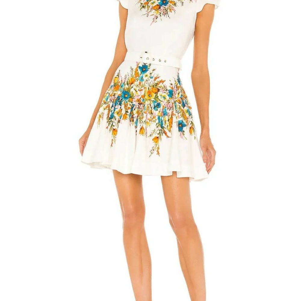 BNWT Zimmermann Estelle Tie Mini Dress Size 1 - Picture 5 of 11